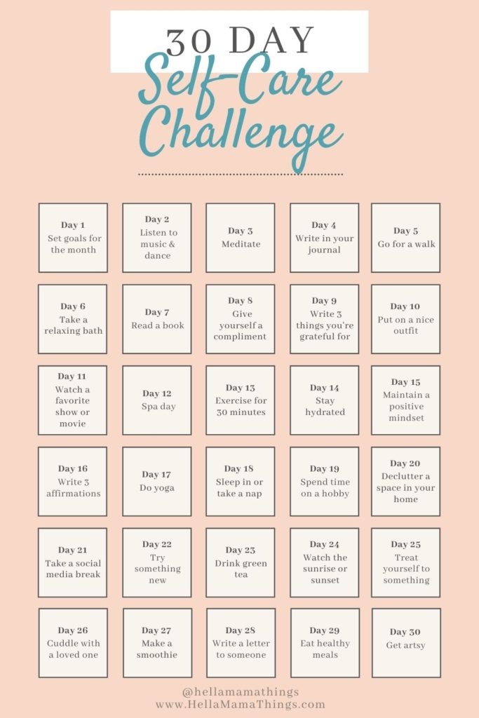 Challenge Yourself to 30 Days of Self-Care